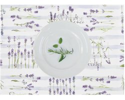 Twee x Placemat Lavendel - katoen - 35 x 48 cm