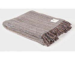 Tweed Wollen Plaid - Grijs/Multicolor - Tweed Patroon - McNutt - 200x145cm