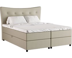 Tweeperoonsbed Nevada 160 x 200 cm tweepersoons met hoogwaardige Bonell-matras en topper