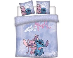 Tweepersoons beddengoed - Omkeerbaar dekbedovertrek 200 x 200 cm + 2 kussenslopen 65 x 65 cm polykatoen