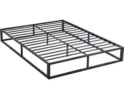 Tweepersoonsbed bedframe bed metaal 140 x 190 cm - Zwart