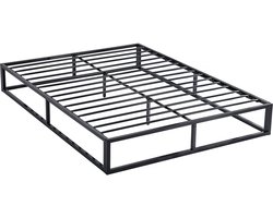 Tweepersoonsbed bedframe bed metaal 160 x 200 cm - Zwart