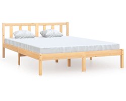 Tweepersoonsbed | Dubbelbed | Volwassenenbed | Bedframe massief grenenhout 140x200 cm