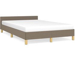 Tweepersoonsbed | Dubbelbed | Volwassenenbed | Bedframe zonder matras 120x200 cm stof taupe