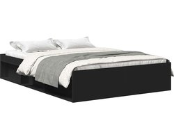 Tweepersoonsbed | Dubbelbed | Volwassenenbed | Bedframe zwart 120x200 cm