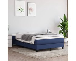 Tweepersoonsbed | Dubbelbed | Volwassenenbed | Boxspring bed 120x200 cm stof blauw
