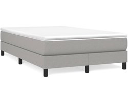 Tweepersoonsbed | Dubbelbed | Volwassenenbed | Boxspring bed 120x200 cm stof lichtgrijs