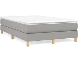 Tweepersoonsbed | Dubbelbed | Volwassenenbed | Boxspring bed 120x200 cm stof lichtgrijs