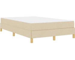 Tweepersoonsbed | Dubbelbed | Volwassenenbed | Boxspring bed Crème en bruin 120 x 190 cm