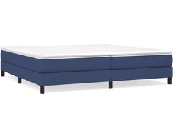 Tweepersoonsbed | Dubbelbed | Volwassenenbed | Boxspring bed stof blauw 200x200 cm