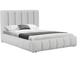 Tweepersoonsbed met opbergruimte bed 180 x 200 cm "Annie" - Beige - lichtbruin