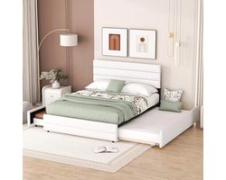 Tweepersoonsbed met Uittrekbaar Bed en Laden - 140 x 200 cm en 90 x 190 cm