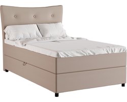 Tweepersoonsbed NEVADA / Eenpersoonbed 120 x 200 cm met hoogwaardige Bonell-matras en topper