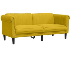 Tweezitsbank | 2-zitsbank fluweel geel