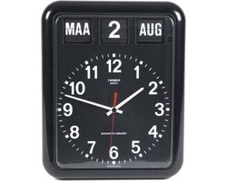 Twemco BQ12 - Klok - Rechthoekig - Kunststof - 30x38 cm - Black