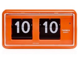 Twemco | Flipklok | QT-30 | Oranje | Flip Clock | Flip Klok | Retro Klok | Digitale Klok | Digitale Wandklok| Digitale Klok Op Batterijen | Vintage Klok | Retro | Long life Mechanism