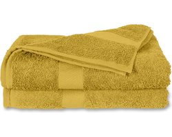 Twentse Damast Gastendoekjes 2 stuks 30x50 - Geel