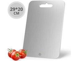 Twenty4seven® 100% Titanium Snijplank - RVS Cutting Board - 29x20CM - Snijplanken - Vaatwasserbestending