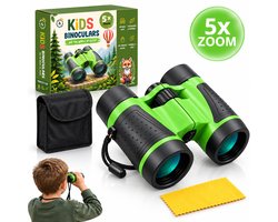 Twenty4seven® Verrekijker voor Kinderen met 5x Zoom, Tasje en Koord - Groen Kinder Speelgoed voor Jongens en Meisjes - Buitenspeelgoed - Cadeau Kerst & Sinterklaas