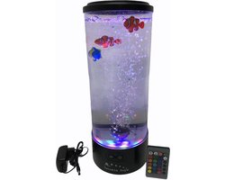 Twinkle Toys Fish Light XXL - Rustgevende bubbel water zuil met vissen