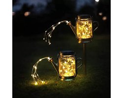Twinklingplanet - Gieter Met Led - Zonneenergie - Draadloos - Decoratie - Tuinlamp - Lampjes - Kerstverlichting Buiten- Decoratie Tafellampen -