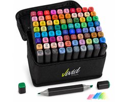 Twinmarkers 80 stuks voor volwassenen - Alcohol Markers - Stiften - Markeerstiften - Vivid Green
