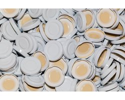 Twist-off-deksels TO43 mm dop wit voor glazen flessen - 10-75 stuks melkflessen sapflessen