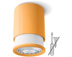 Twister Classic Spot – Plafondlamp – schroefloze montage (1 haak) – GU10-fitting – Oranje