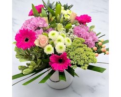 Twister roze boeket bloemen