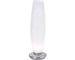 Tyra LED Tafellamp wit opaal glas/nikkel & touchdimmer - Modern - Paul Neuhaus - 2 jaar garantie