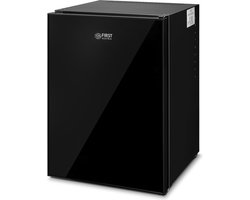 TZS First Austria Mini koelkast - Minibar - 40 liter - Vrijstaand - Glasdesign - Volledig stil 22dB - Zwart