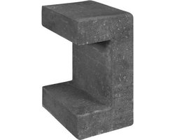 U-element zwart 15x20x30 cm