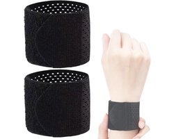 U Fit One Dunne Pols Brace - 2 Stuks - Lichtgewicht Polsbandage - Wrist Support - Polssteun - Zwart
