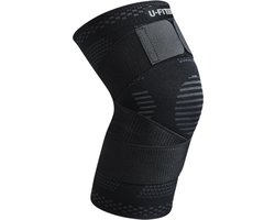 U Fit One Knie Brace - 1 Stuk - Knee Sleeve - Kniebeschermers - Knieband - Knee Support & Bandage - Sportbrace - Maat M - Zwart