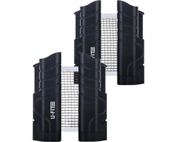 U Fit One Uitrekbaar Tafeltennis Net - 175 CM - Uitschuifbaar Tafeltennisnet - Ping Pong - Voor Binnen en Buiten Tafels - 2 Stuks