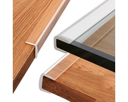 U-vormige Randbescherming 3m - Transparant & Zelfklevend - Voor Glazen Meubels en Tafels