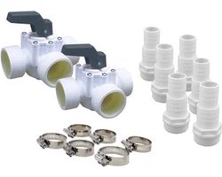 UBBINK Universele by-passkit voor warmtepomp - 7505527 - PVC - Wit