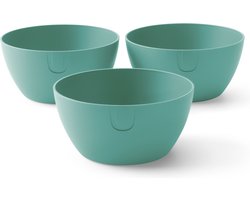 UBITE bio-based bowl S - set van 3 - Aquamarine Green - Ø 14 cm - kom/schaal/bak
