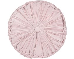 UDALA - Sierkussen - Pastelroze - 40 x 40 cm - Polyester