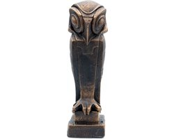 Uil Beeld - Gietijzer Beeldje - Art Deco Kunst - Uilen Beelden - Decoratie Sculptuur - Woondecoratie - 9x7x25