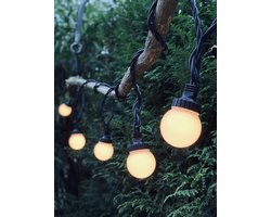 Uitbreidbare LED Basisverlichting Snoer met 10 Warm Witte Lampen - 5m - IP67 Binnen & Buiten
