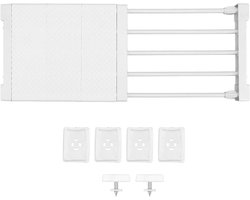 Uitbreidbare metalen opbergrek voor kast - verstelbare spanningsplank 38-55cm - opbergrekken voor kastorganisatie