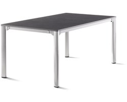 Uitbreidingstafel Sieger Aluminium/Vivodur 120x80 - 285x95 cm