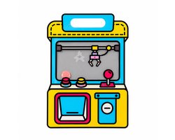 Uitdeelzakjes Verjaardag Kinderen – Arcade Game / Grijpmachine Thema – Traktatiezakjes – Set van 10 Stuks – Kleurrijk Design