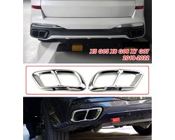 Uitlaat sierstuk Geschikt voor Bmw X5 G05 X6 G06 X7 G07 Chrome trim tip decoratie lijsten