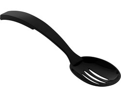 uitleklepel kunststof zwart klein - opscheplepel - schuimspaan - kunststof lepel zwart - gleuflepel - keukengerei-kookbenodigdheden- BPA vrij