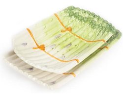 Uitlekschaal asperges groen 34 x 21 cm | AS04gr | Piccobella