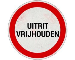 Uitrit vrijhouden bord - Sign Again - 10 cm