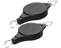 Uitschuifbaar hangmandrek - Perfect voor tuinmanden, plantenbakken en voederbakken. Hoog ophangen en naar beneden trekken - 2-pack