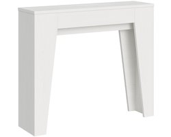 Uitschuifbare console 90x25/181 cm Smal Wit As
